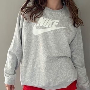 nike grey crewneck